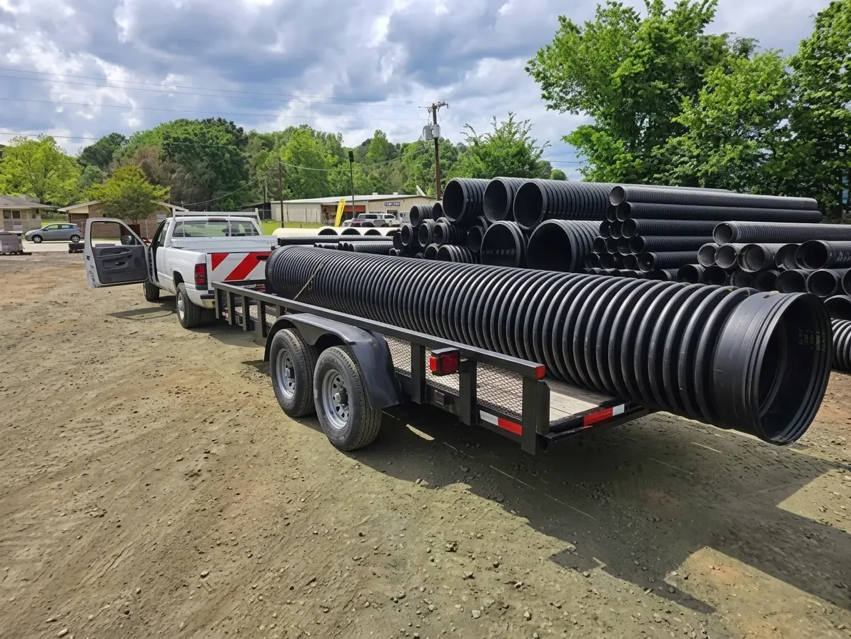 New culvert installed for proper runoff